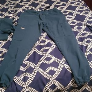 Xs figs Caribbean blue joggers